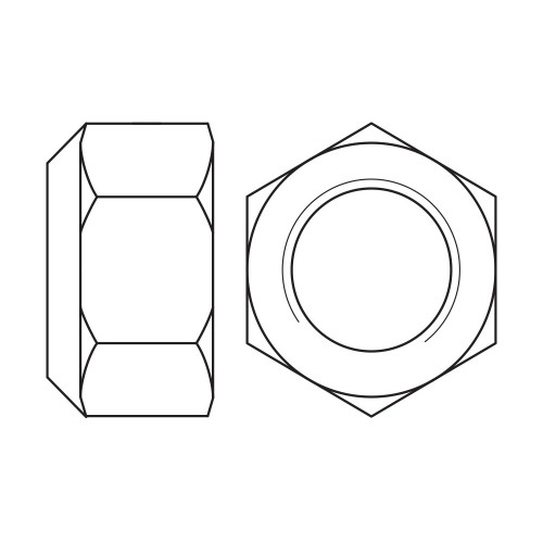 DIN 985 A2 ~ ISO 10511, Tuerca hexagonal autoblocante en acero inoxidable A2