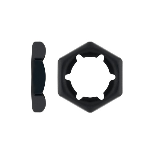 DIN 7967 BL, Tuerca hexagonal de seguridad en acabado negro