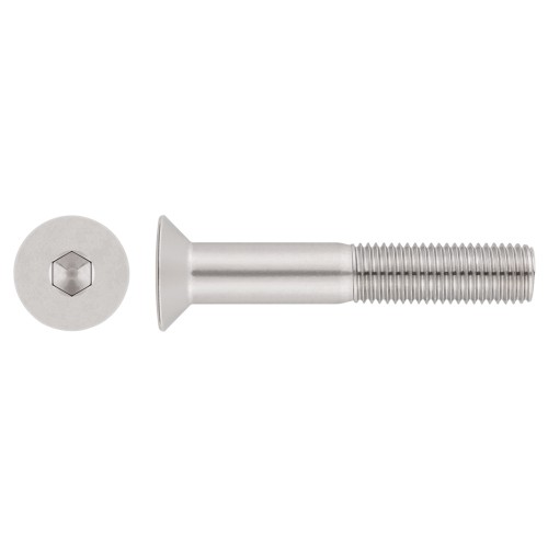 DIN 7991 A2 ~ ISO 10642, Tornillo allen con cabeza avellanada en acero inoxidable A2
