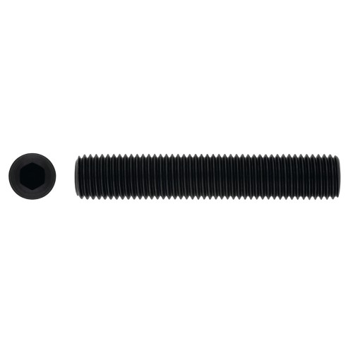 DIN 913 BL ~ ISO 4026, Espárrago allen con punta plana y acabado negro