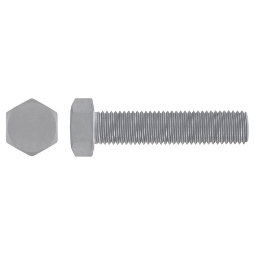 DIN 933 8.8 HDG ~ ISO 4017, Tornillo hexagonal con rosca total ISO en acabado galvanizado en caliente y calidad 8.8