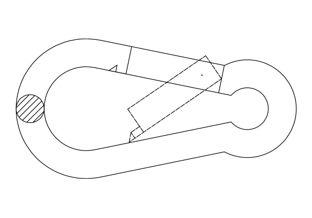 DIN 5299 SH ZP, Mosquetón bombero