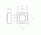 DIN 557 A2, Tuerca cuadrada en acero inoxidable A2