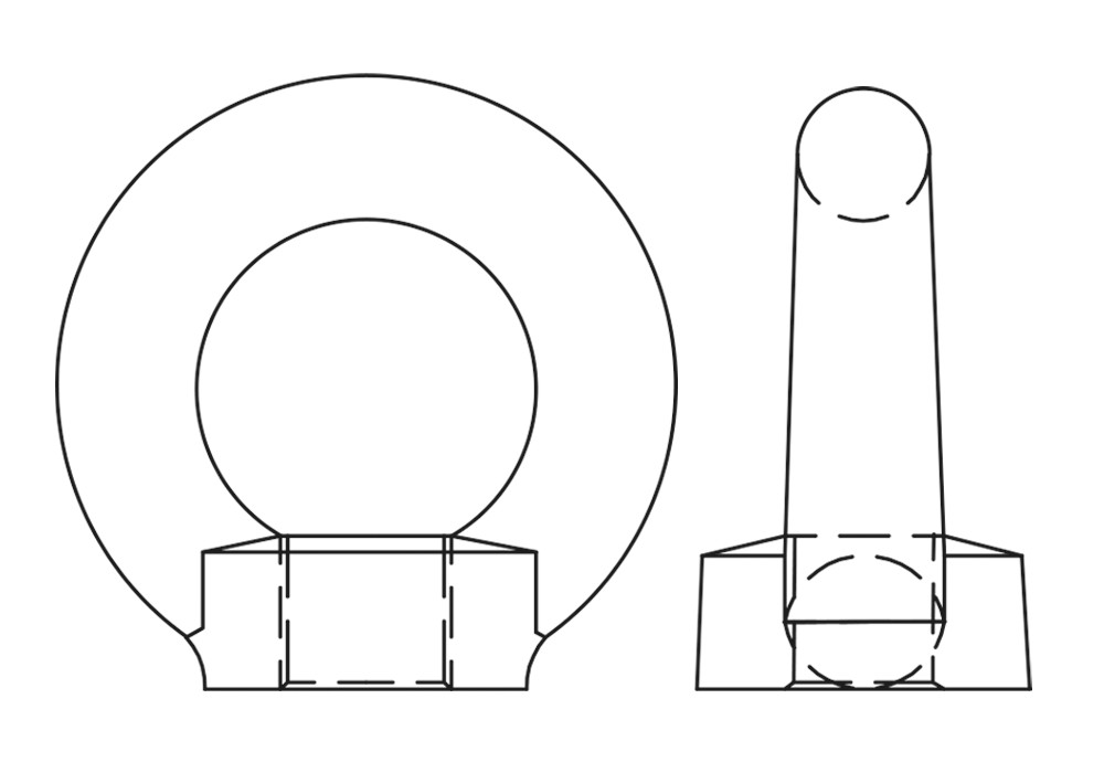 ART. 582 ZP, Cáncamo hembra D-582 en acabado zincado