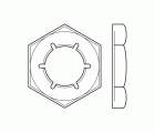 DIN 7967 BL, Tuerca hexagonal de seguridad en acabado negro
