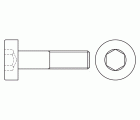 DIN 7984 8.8 BL, Tornillo allen de cabeza baja en acabado negro y calidad 8.8