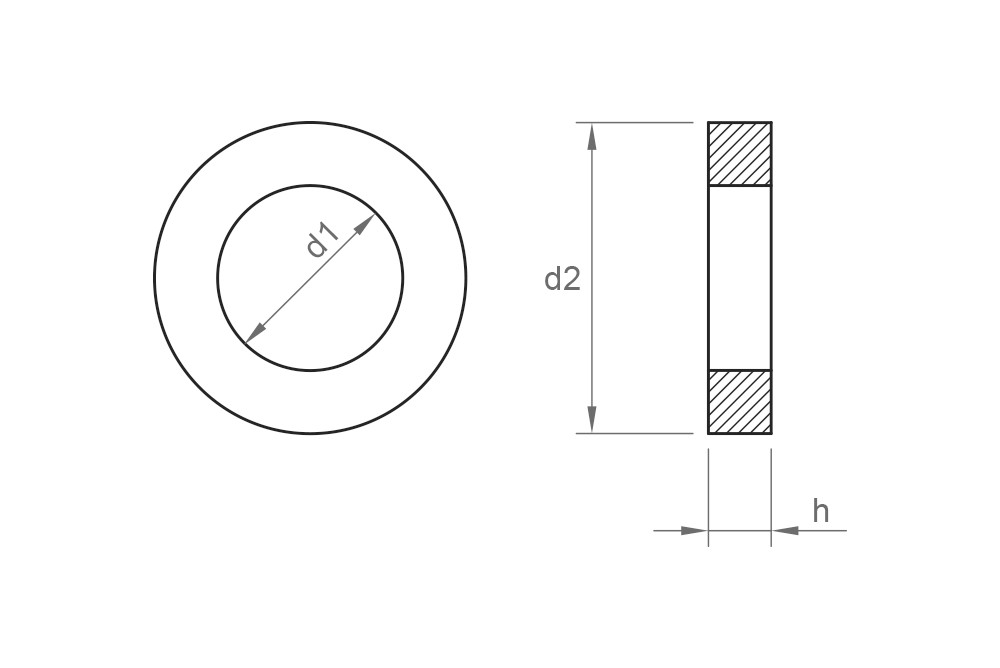 DIN 7989, Arandela plana para estructuras metálicas