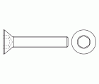 DIN 7991 A2 ~ ISO 10642, Tornillo allen con cabeza avellanada en acero inoxidable A2