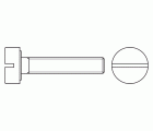 DIN 84 A2 ~ ISO 1207, Tornillo con cabeza cilíndrica en acero inoxidable A2