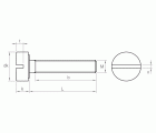 DIN 84 A2 ~ ISO 1207, Tornillo con cabeza cilíndrica en acero inoxidable A2