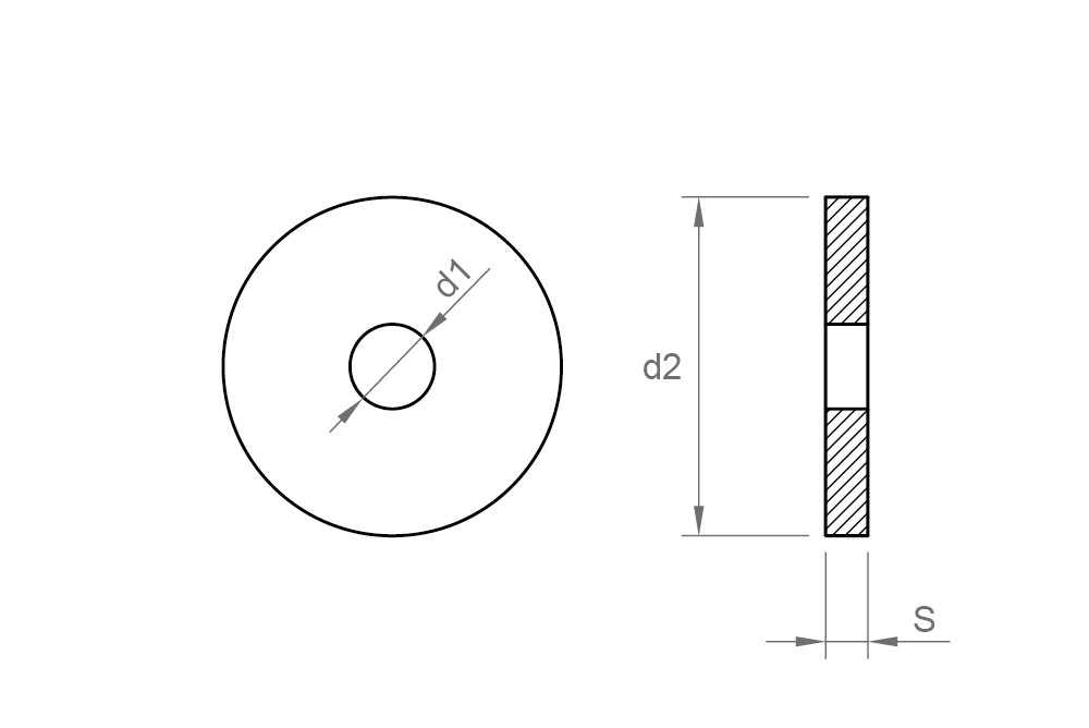 DIN 9021 A4 ~ ISO 7093, Arandela plana ancha en acero inoxidable A4