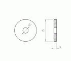 DIN 9021 A4 ~ ISO 7093, Arandela plana ancha en acero inoxidable A4