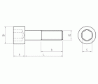 DIN 912 A4 ~ ISO 4762, Tornillo allen en acero inoxidable A4