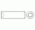 DIN 913 A2 ~ ISO 4026, Espárrago allen con punta plana en acero inoxidable A2