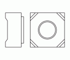 DIN 928 A2, Tuerca cuadrada soldable en acero inoxidable A2