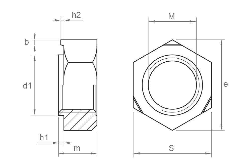 DIN 929 BU, Tuerca cuadrada soldable comercializada a granel
