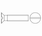 DIN 963 A2 ~ ISO 2009, Tornillo con cabeza avellanada en acero inoxidable A2