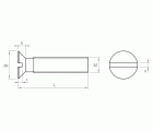 DIN 963 A2 ~ ISO 2009, Tornillo con cabeza avellanada en acero inoxidable A2