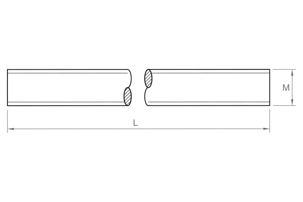 DIN 975 BR, Varilla roscada 1 metro en latón