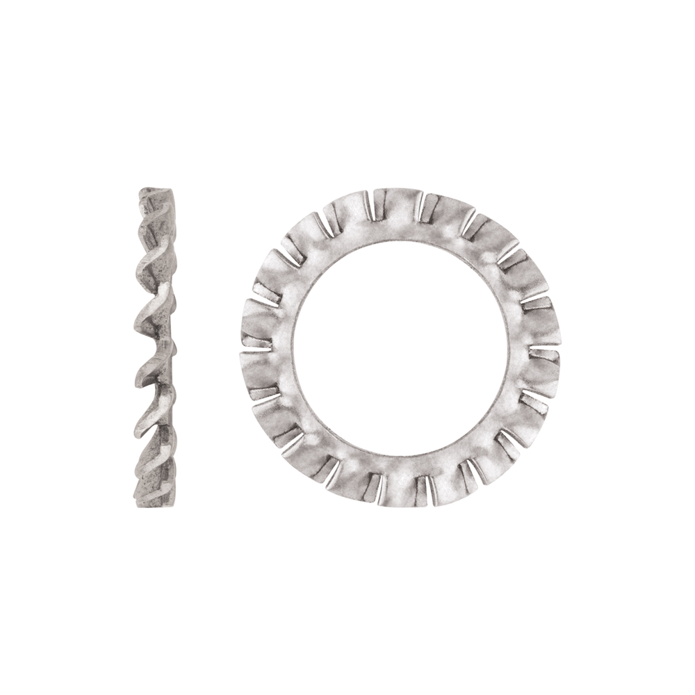 DIN 6798 A A4, Arandela dentada exterior con forma 