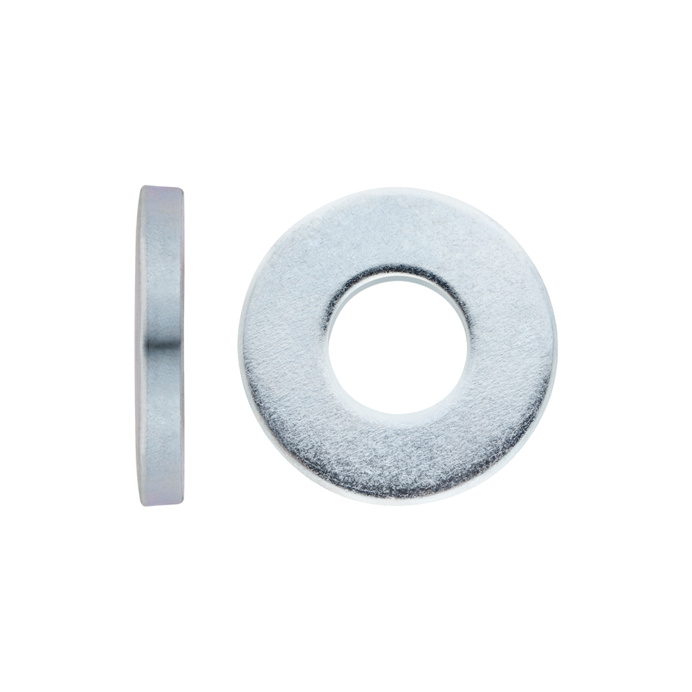 DIN 7349 ZP, Arandela plana para tornillos con pasador elástico en acabado zincado