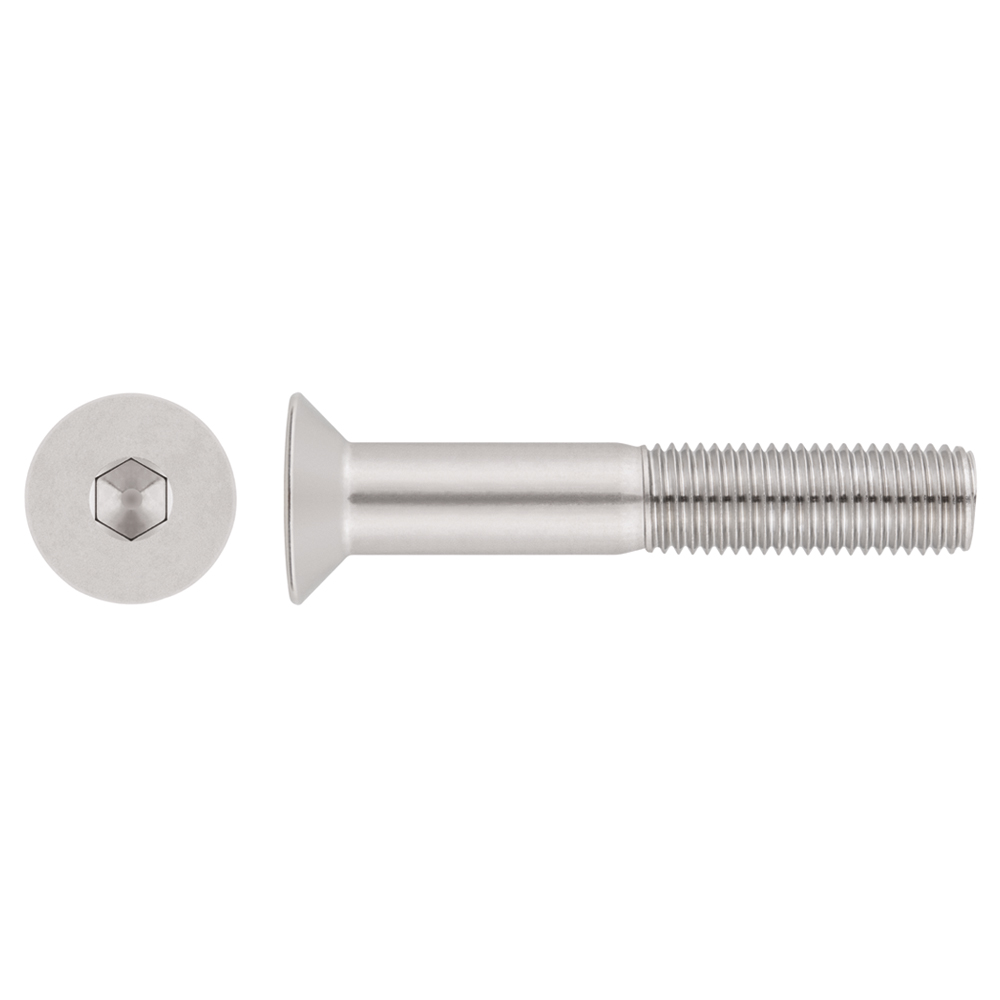 DIN 7991 A4 ~ ISO 10642, Tornillo allen con cabeza avellanada en acero inoxidable A4