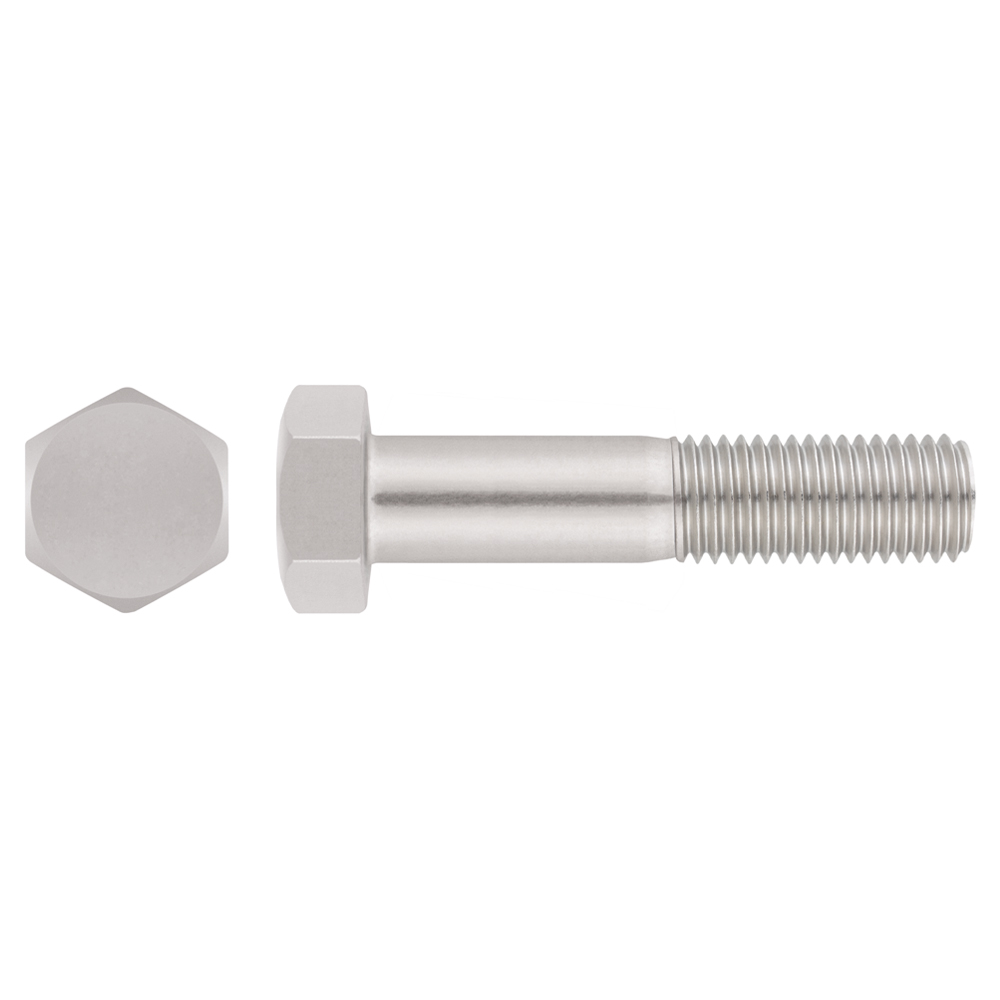 DIN 931 A4 ~ ISO 4014, Tornillo hexagonal con media rosca en acero inoxidable A4