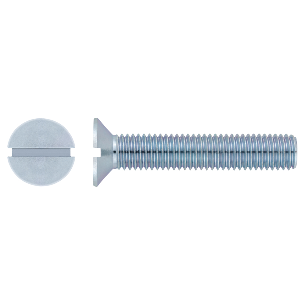 DIN 963 ZP ~ ISO 2009, Tornillo con cabeza avellanada y acabado zincado