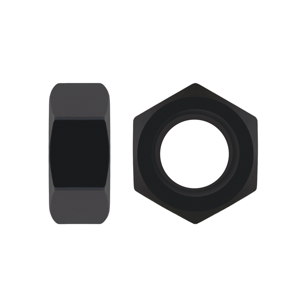 EN 14399-4 10 HV BL, Tuerca hexagonal de estructura en acabado negro