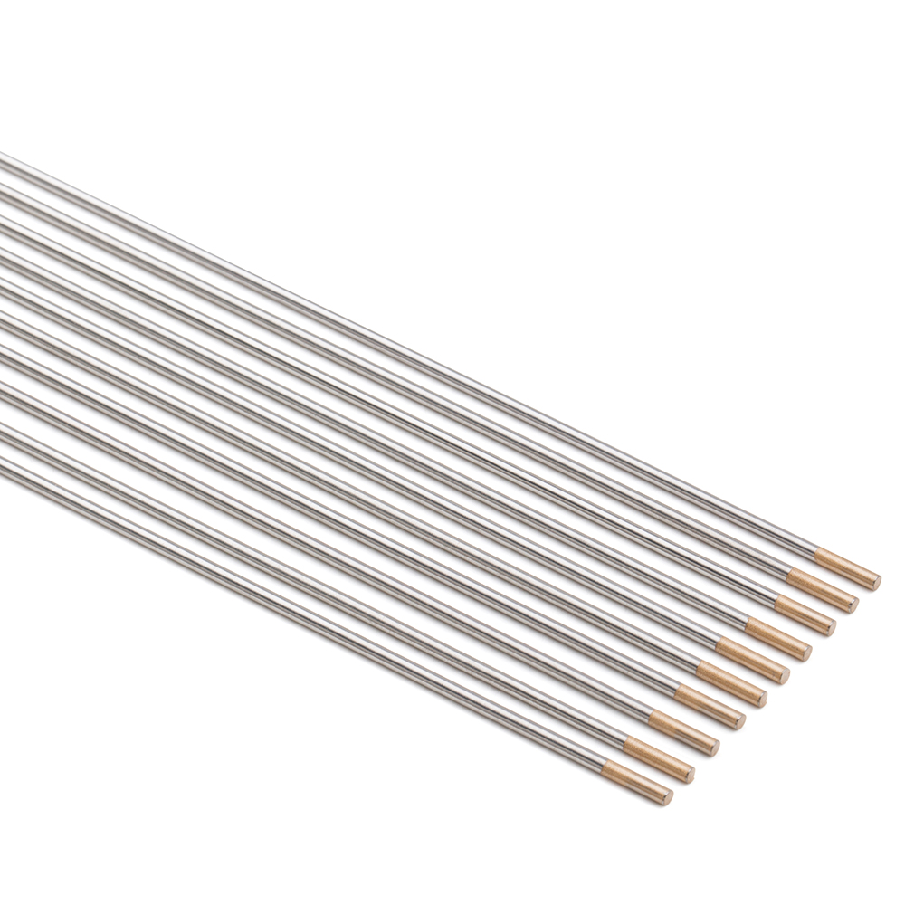 ORO LANTANO 1,5% WL15, Electrodo de tungsteno con 1,5% de lantano sin radiación en color oro