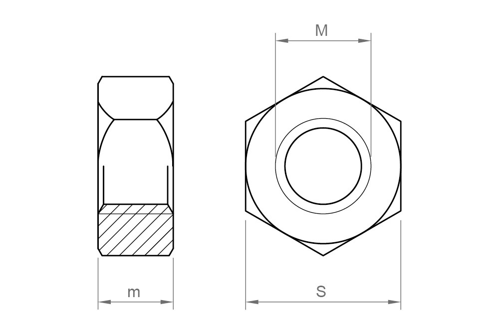 ROTAVATOR NUT BL, Tuerca rotavator en acabado negro