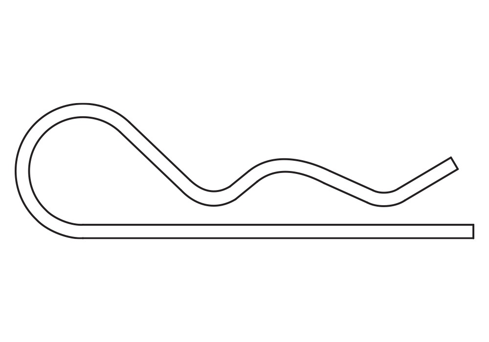 SPRING COTTER ZP, Pasador con forma 