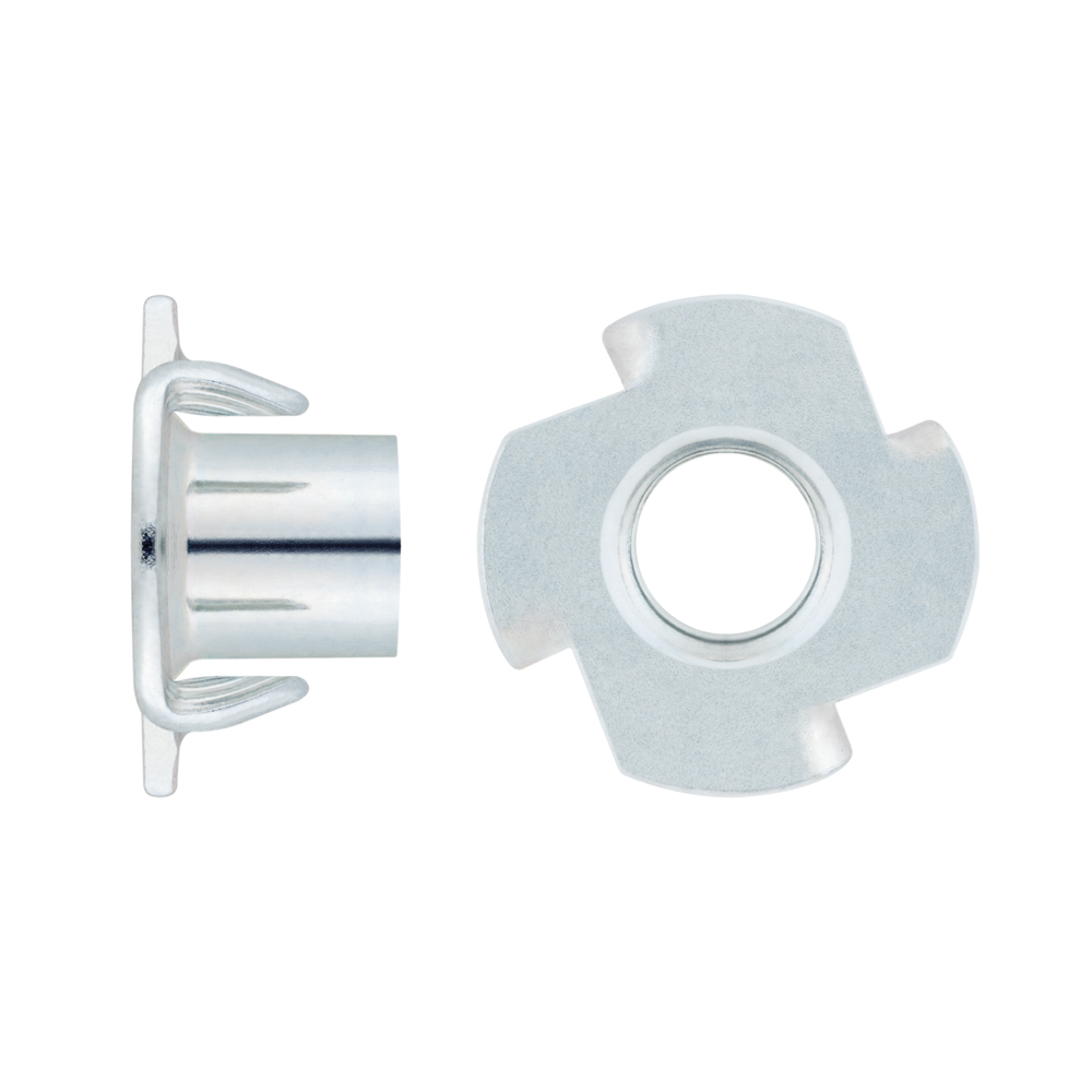 TEE NUT ZP, Tuerca clavable en acabado zincado