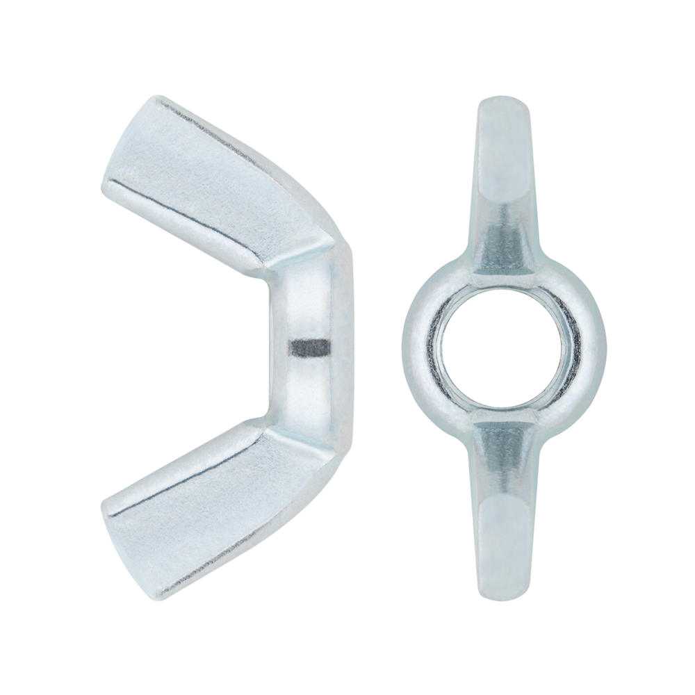 WING NUT ZP, Tuerca mariposa en acabado zincado