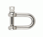 DEE-SHA A4, Grillete recto  en acero inoxidable A4