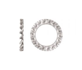 DIN 6798 A A2, Arandela dentada exterior con forma 