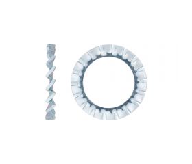 DIN 6798 A ZP, Arandela dentada exterior con forma en 