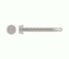 DIN 7504-K A2, Tornillo autotaladrante con punta broca, cabeza hexagonal y arandela estampada en acero inoxidable A2