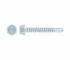 DIN 7504-K ZP, Tornillo autotaladrante con punta broca, cabeza hexagonal y arandela estampada en acabado zincado