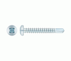 DIN 7504-N ZP, Tornillo autotaladrante con punta broca, cabeza alomada y huella PH en acabado zincado
