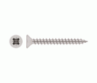 DIN 7505-A A2, Tirafondo para madera con cabeza avellanada y huella PZ en acero inoxidable A2