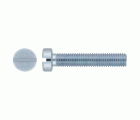 DIN 84 ZP ~ ISO 1207, Tornillo con cabeza cilíndrica, huella ranurada y acabado zincado