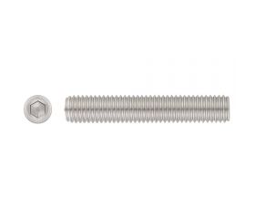 DIN 913 A2 ~ ISO 4026, Espárrago allen con punta plana en acero inoxidable A2
