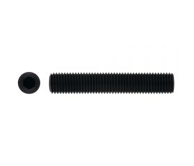 DIN 913 BL ~ ISO 4026, Espárrago allen con punta plana y acabado negro