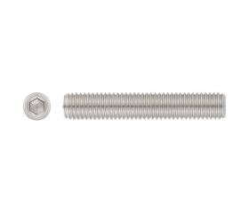 DIN 916 A2 ~ ISO 4029, Espárrago allen con punta filo anular en acero inoxidable A2
