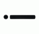 DIN 916 BL ~ ISO 4029, Espárrago allen con punta filo anular y acabado negro
