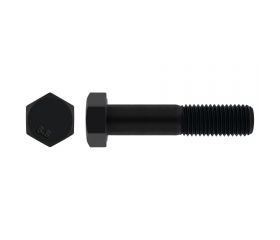 DIN 931 8.8 BL ~ ISO 4014, Tornillo hexagonal con media rosca en acabado negro y calidad 8.8