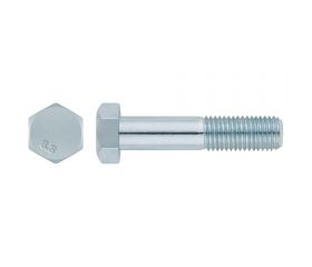 DIN 931 8.8 ZP ~ ISO 4014, Tornillo hexagonal con media rosca en acabado zincado y calidad 8.8