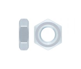 DIN 936 ZP ~ ISO 4035, Contratuerca hexagonal en acabado zincado