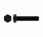 DIN 961 8.8 BL ~ ISO 8676, Tornillo hexagonal con rosca completa en acabado negro y calidad 8.8